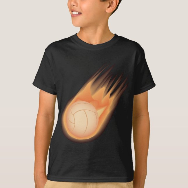 Camiseta fuego del voleibol (Anverso)