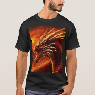 Camiseta Fuego en el Muro del Dragón - Diseño feroz y encar