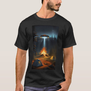 Camiseta Fuego OVNI amigos de camping