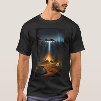 Camiseta Fuego OVNI amigos de camping