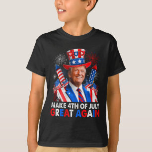 Camiseta Fuego Patriótico Donald Trump El 4 De Julio Del G