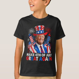 Camiseta Fuego Patriótico Donald Trump El 4 De Julio Del G