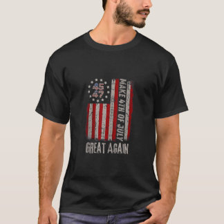 Camiseta Fuego Patriótico Donald Trump El 4 De Julio Del G