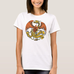 Camiseta fuego Phoenix - naranjas