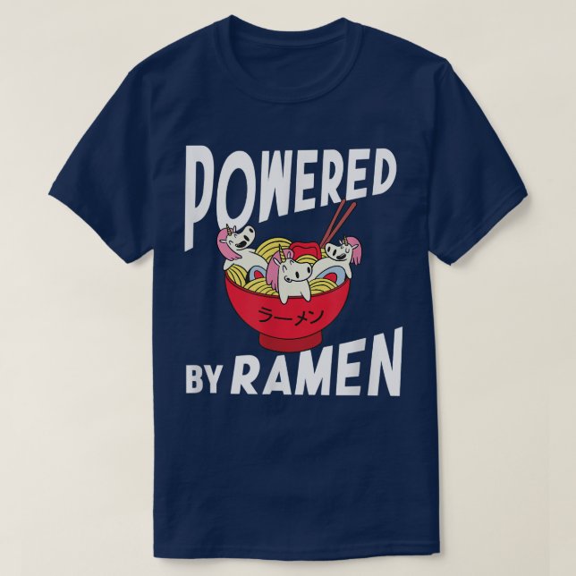 Camiseta Fuego Ramen Anime Noodles Kawaii Japón  (Diseño del anverso)