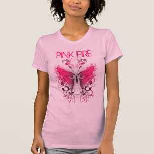 Camiseta Fuego rosado