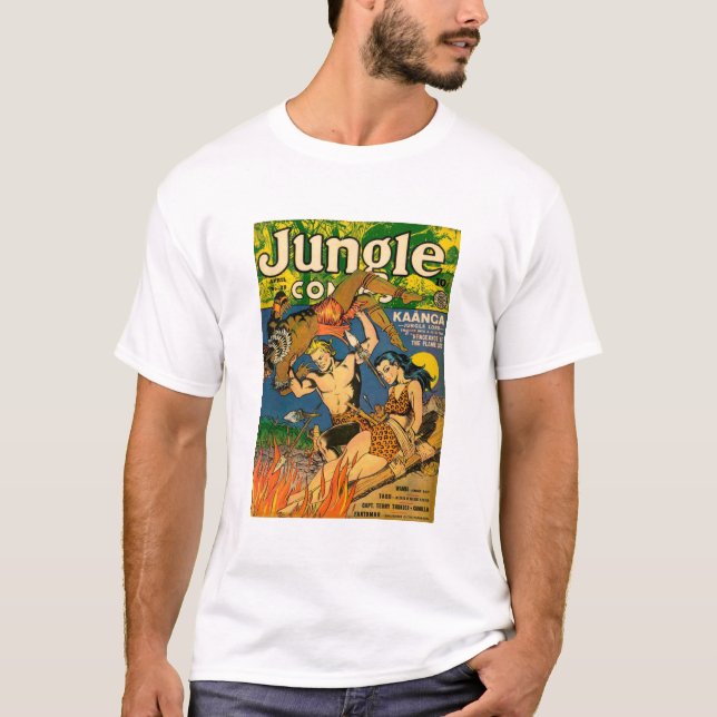Camiseta Fuego - Tarzán - Niño de la Jungla - Pantano - Ase (Anverso)
