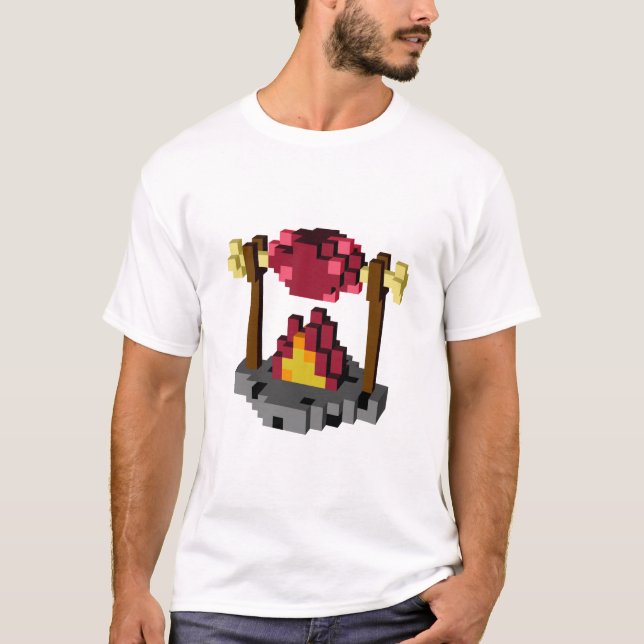 Camiseta Fuego y carne (Anverso)
