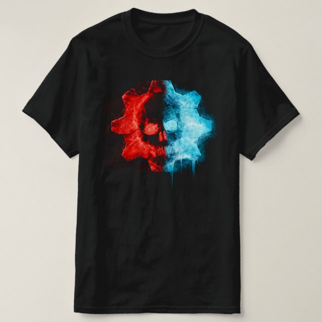 Camiseta Fuego y engranajes de hielo 5 hombres (Diseño del anverso)