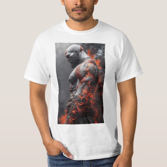 Camiseta  "Fuego y Furia: El Fantasma de Esparta" (Anverso)