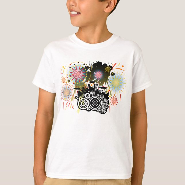 Camiseta Fuegos artificiales (Anverso)