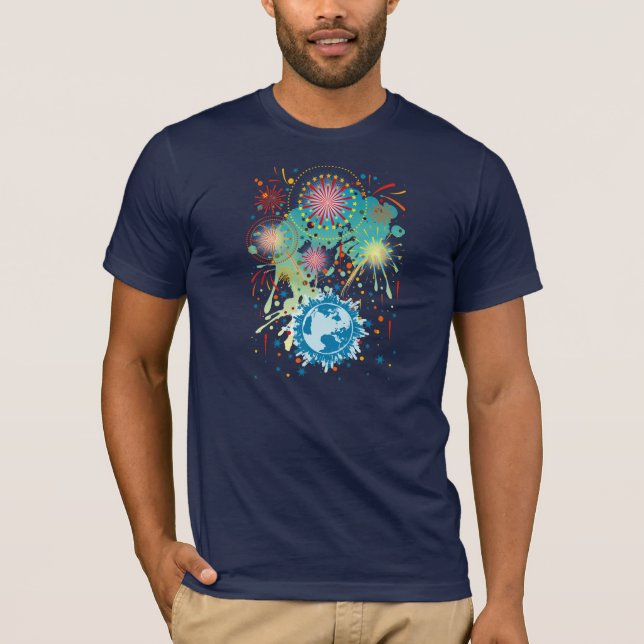 Camiseta Fuegos artificiales (Anverso)