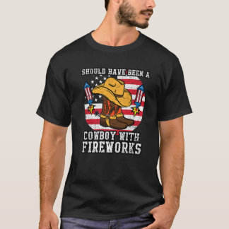 Camiseta Fuegos artificiales 4 De Julio Bandera Estadounide
