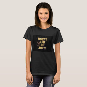 Camiseta Fuegos artificiales 5 4 de julio Camisas negras