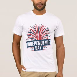 Camiseta Fuegos artificiales audaces muestran día de indepe