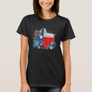 Camiseta Fuegos artificiales Bandera de Texas Orgullosa Pat