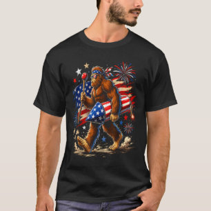 Camiseta Fuegos Artificiales Bigfoot 4 De Julio Hombres Sas