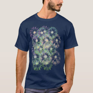 Camiseta Fuegos artificiales coloridos