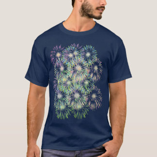 Camiseta Fuegos artificiales coloridos