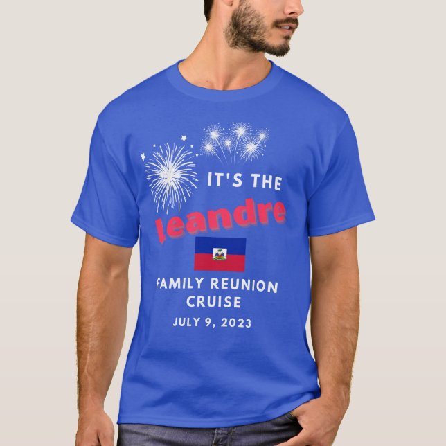 Camiseta Fuegos artificiales Cruceros de reunion familiar L (Anverso)