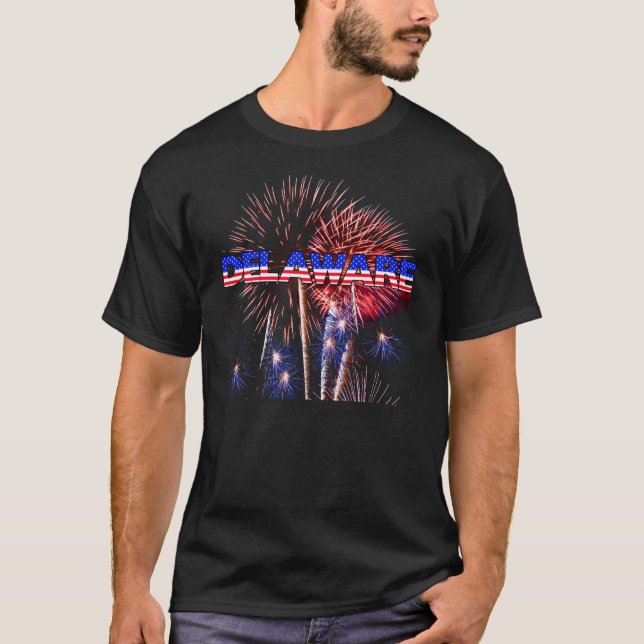 Camiseta Fuegos artificiales de Delaware (Anverso)