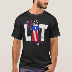 Camiseta Fuegos Artificiales De Estados Unidos Patriótico L