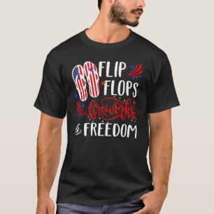 Camiseta Fuegos Artificiales De Flip Flops Y Libertad 4 De 