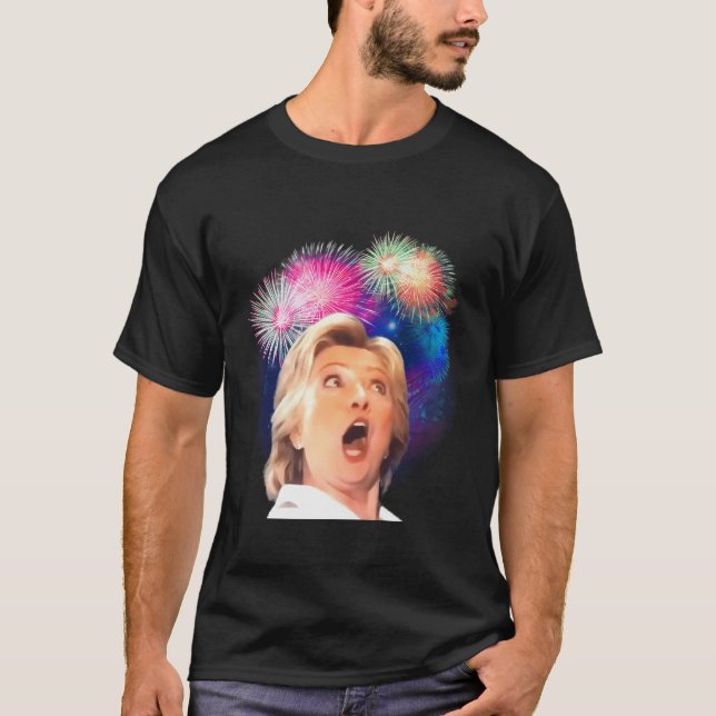 Camiseta Fuegos artificiales de Hillary Clinton (Anverso)