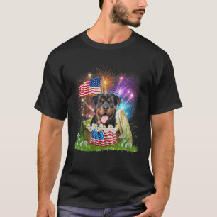 Camiseta Fuegos artificiales De La Bandera Patriótica Estad