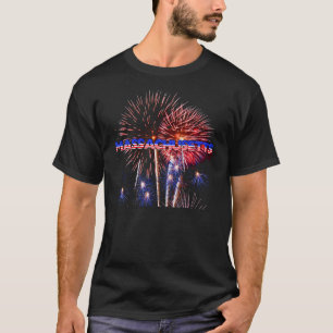 Camiseta Fuegos artificiales de Massachusetts