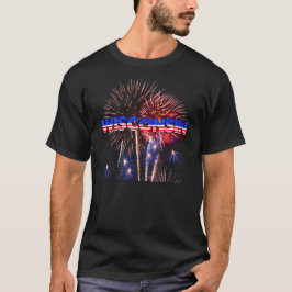 Camiseta Fuegos artificiales de Wisconsin