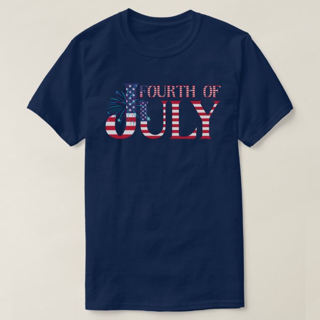 Camiseta Fuegos artificiales del 4 de julio (Diseño del anverso)