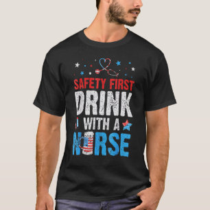 Camiseta Fuegos Artificiales Del 4 De Julio  Seguridad Prim