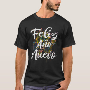 Camiseta Fuegos artificiales Diseño Feliz Nuevo 2023 Adulto