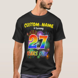 Camiseta Fuegos Artificiales Divertidos, Aspecto de Arcoíri