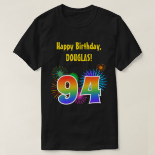 Camiseta Fuegos Artificiales Divertidos + Patrón de Arcoíri