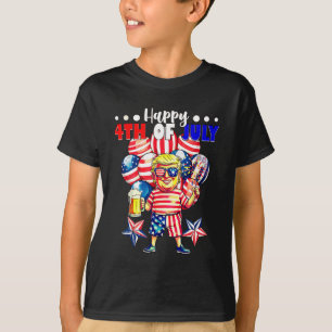 Camiseta Fuegos artificiales Funny Trump Patriótico Estadou