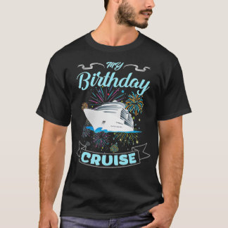 Camiseta Fuegos artificiales mi crucero de cumpleaños para