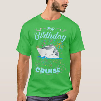 Camiseta Fuegos artificiales mi crucero de cumpleaños para