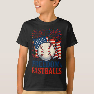 Camiseta Fuegos Artificiales Patrióticos Béisbol 4 de Julio