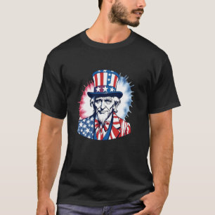 Camiseta Fuegos Artificiales Tie Dye del Tío Sam