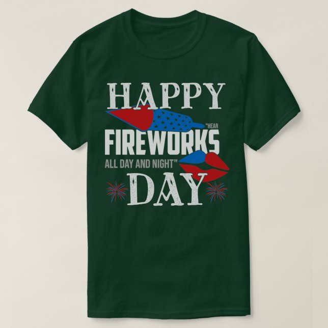 Camiseta Fuegos Artificiales Todo El Día Y La Noche Gracios (Diseño del anverso)