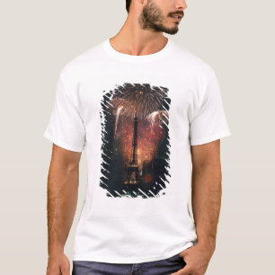 Camiseta Fuegos artificiales, Torre Eiffel, París, Francia