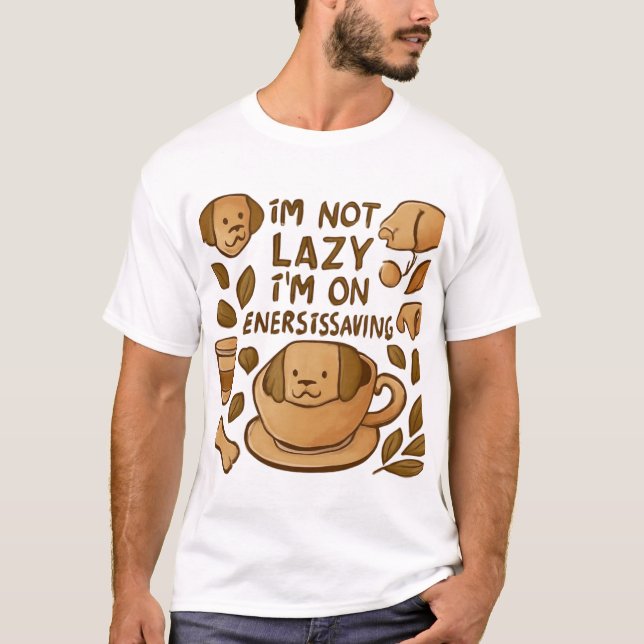 Camiseta Fueled by Coffee and Dog Cuddles (Anverso)