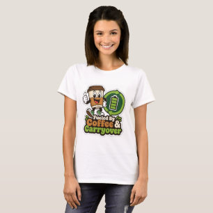 Camiseta Fueled By Coffee & Carryover para maestro