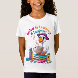 Camiseta Fueled by Learning GooseTshirt– Back to School Fun