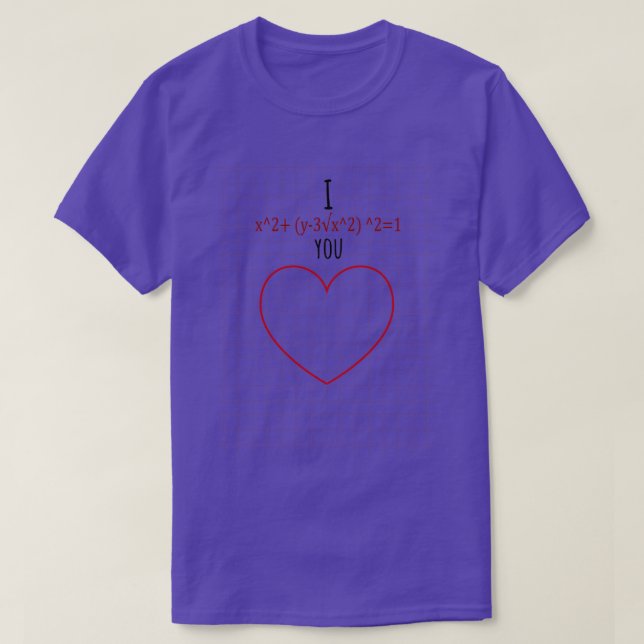 CAMISETA FUENTE DE AMOR DE MATEMÁTICA (Diseño del anverso)
