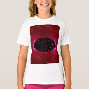Camiseta Fuente de energía extranjera con esferas de fondo