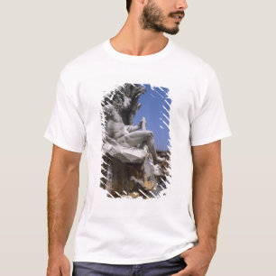 Camiseta Fuente de los Cuatro Ríos, Piazza Navona, Roma,