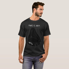 Camiseta Fuente de Marcel Duchamp (degradado inverso)